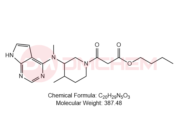 Butyl 3-[4-methyl-3-[methyl(7H-pyrrolo[2,3-d]pyrimidin-4-yl)amino]piperidin-1-yl]-3-oxopropanoate