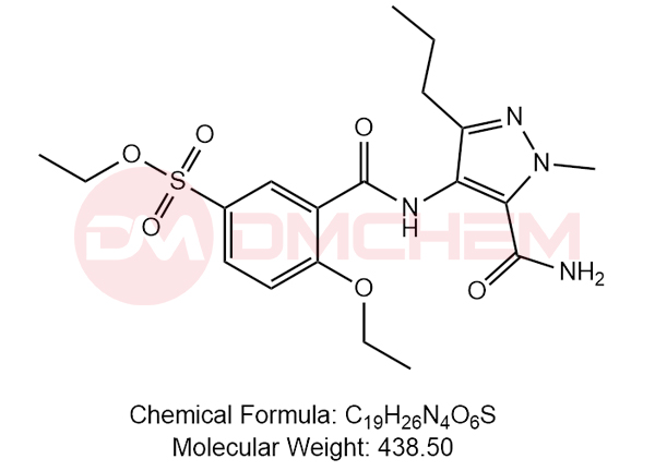 4-[2-乙氧基-5-(1-磺酸乙酯)-苯酰胺]-1-甲基-3-丙基-1H-吡唑-5-酰胺