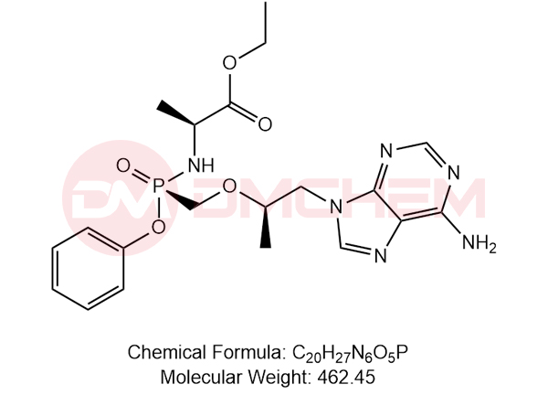 ethyl ((S)-((((R)-1-(6-amino-9H-purin-9-yl)propan-2-yl)oxy)methyl)(phenoxy)phosphoryl)-L-alaninate