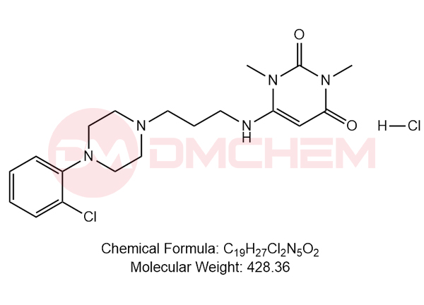 6-((3-(4-(2-chlorophenyl)piperazin-1-yl)propyl)amino)-1,3-dimethylpyrimidine-2,4(1H,3H)-dione hydrochloride