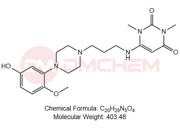 6-((3-(4-(5-hydroxy-2-methoxyphenyl)piperazin-1-yl)propyl)amino)-1,3-dimethylpyrimidine-2,4(1H,3H)-dione