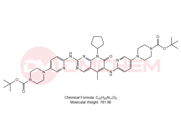 di-tert-butyl 4,4’-(((8-cyclopentyl-5-methyl-7-oxo-7,8-dihydropyrido[2,3-d]pyrimidine-2,6-diyl)bis(azanediyl))bis(pyridine-6,3-diyl))bis(piperaz