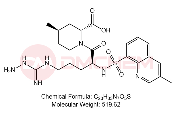 (2R,4R)-1-((S)-5-(hydrazinecarboximidamido)-2-((3-methylquinoline)-8-sulfonamido)pentanoyl)-4-methylpiperidine-2-carboxylic acid