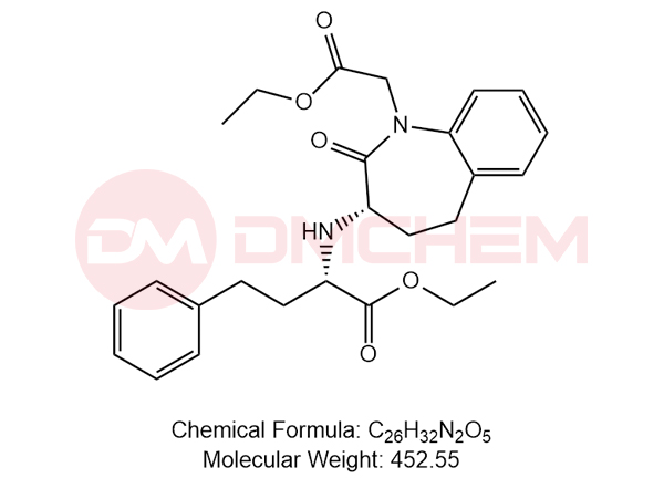 ethyl(S)-2-(((S)-1-(2-ethoxy-2-oxoethyl)-2-oxo-2,3,4,5-tetrahydro-1H-benzo[b]azepin-3-yl)amino)-4-phenylbutanoate