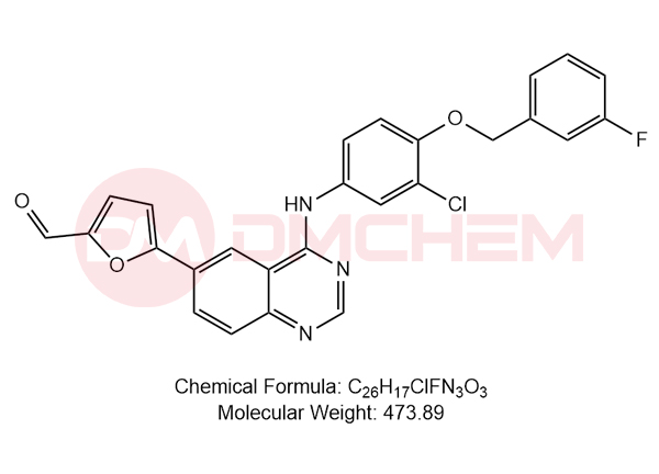 5-(4-((3-Chloro-4-((3-fluorobenzyl)oxy)phenyl)amino)quinazolin-6-yl)furan-2-carbaldehyde