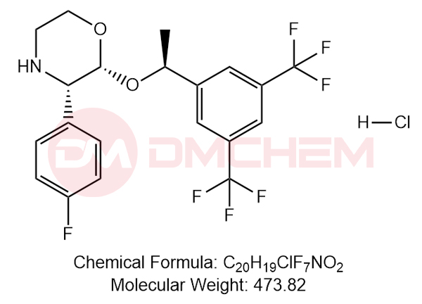(2R,3S)-2-((S)-1-(3,5-bis(trifluoromethyl)phenyl)ethoxy)-3-(4-fluorophenyl)morpholine hydrochloride