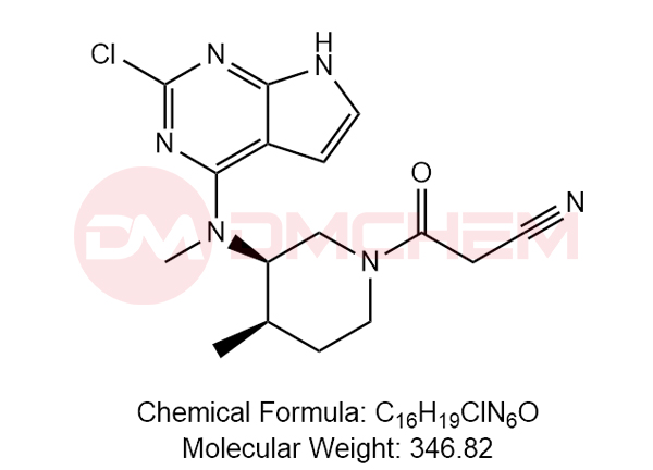 3-((3R,4R)-3-((2-chloro-7H-pyrrolo[2,3-d]pyrimidin-4-yl)(methyl)amino)-4-methylpiperidin-1-yl)-3-oxopropanenitrile