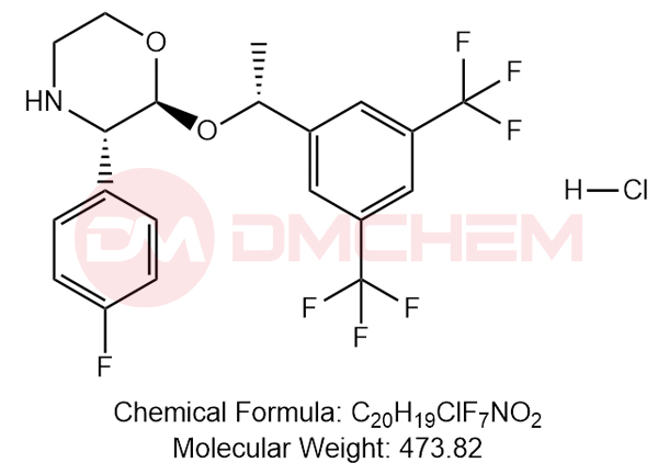 (2S,3S)-2-((R)-1-(3,5-bis(trifluoromethyl)phenyl)ethoxy)-3-(4-fluorophenyl)morpholine hydrochloride