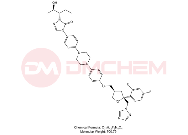 4-(4-(4-(4-(((3R,5R)-5-((1H-1,2,4-triazol-1-yl)methyl)-5-(2,4-difluorophenyl)tetrahydrofuran-3-yl)methoxy)phenyl)piperazin-1-yl)phenyl)-2-((2R,3S)-2-h