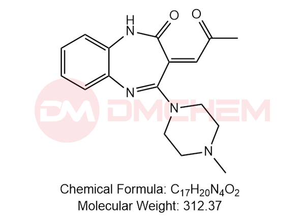 (3Z)-1,3-Dihydro-4-(4-methyl-1-piperazinyl)-3-(2-oxopropylidene)-2H-1,5-benzodiazepin-2-one