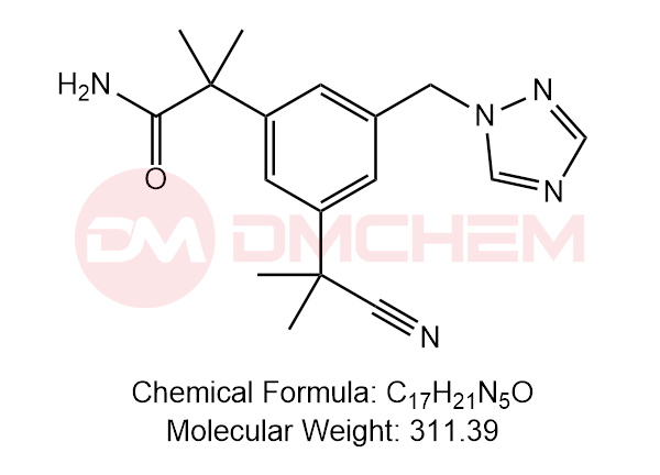 2-(3-((1H-1,2,4-triazol-1-yl)methyl)-5-(2-cyanopropan-2-yl)phenyl)-2-methylpropanamide