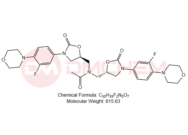 N,N-bis(((S)-3-(3-fluoro-4-morpholinophenyl)-2-oxooxazolidin-5-yl)methyl)acetamide