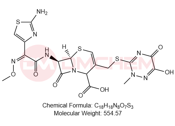 （6R,7R）-7-[(Z)-2-氨基-4-噻唑基）-2-（甲氧亚氨基）乙酰氨基]-3-{[6-羟基-2-甲基-5-氧代-2，5-二氢-1，2，4-三嗪-3-基）硫代]甲基}-8-氧代-5-硫代-1-氮杂双环[4.2.0]辛-3-烯-2-羧酸