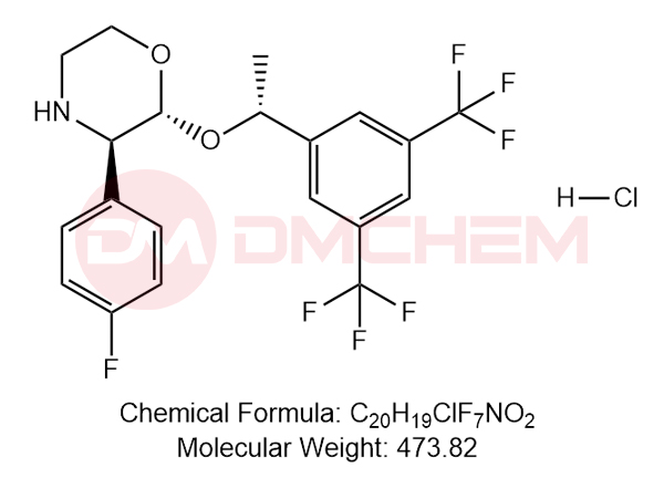 (2R,3R)-2-((R)-1-(3,5-bis(trifluoromethyl)phenyl)ethoxy)-3-(4-fluorophenyl)morpholine hydrochloride