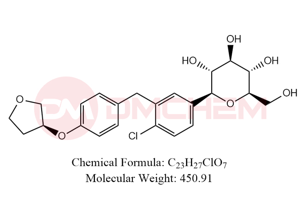 (2S,3R,4R,5S,6R)-2-(4-chloro-3-(4-(((S)-tetrahydrofuran-3-yl)oxy)benzyl)phenyl)-6-(hydroxymethyl)tetrahydro-2H-pyran-3,4,5-triol