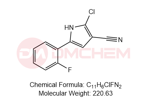 杂质SM1-4:2-氯-5-（2-氟苯基）-1H-吡咯-3-甲腈