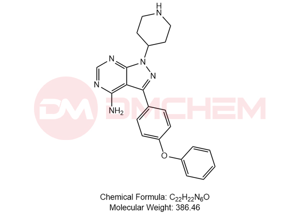 3-(4-phenoxyphenyl)-1-(piperidin-4-yl)-1H-pyrazolo[3,4-d]pyrimidin-4-amine