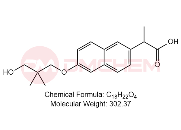 2-(6-(3-hydroxy-2,2-dimethylpropoxy)naphthalen-2-yl)propanoic acid