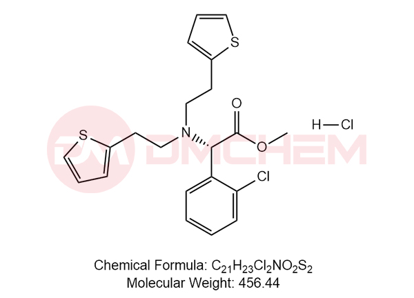 2-（双（2-（噻吩-2-基）乙基）氨基）-2-（2-氯苯基）乙酸甲酯盐酸盐