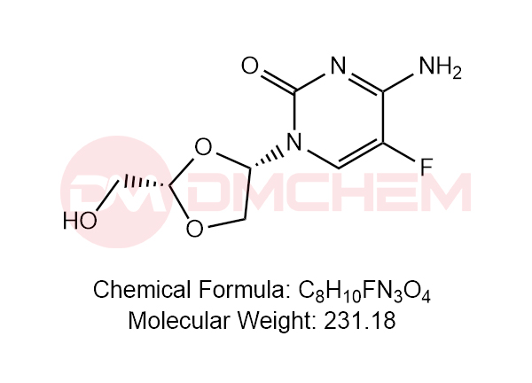 4-amino-5-fluoro-1-[(2S,4S)-2-(hydroxymethyl)-1,3-dioxolan-4-yl]pyrimidin-2-one