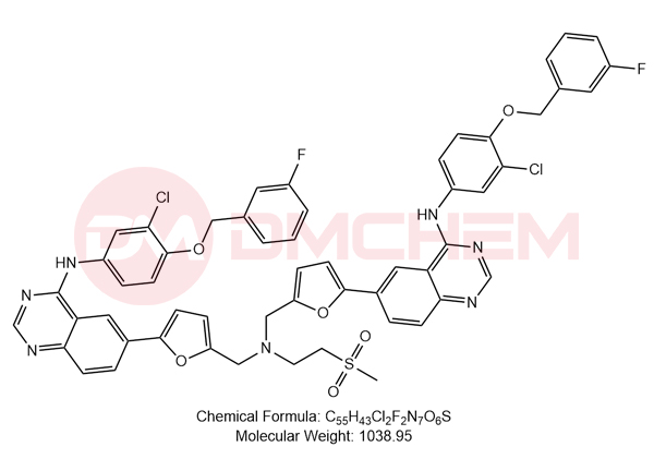 N-(3-chloro-4-((3-fluorobenzyl)oxy)phenyl)-6-(5-((((5-(4-((3-chloro-4-((3-fluorobenzyl)oxy)phenyl)amino)quinazolin-6-yl)furan-2-yl)methyl)(2-(methylsu