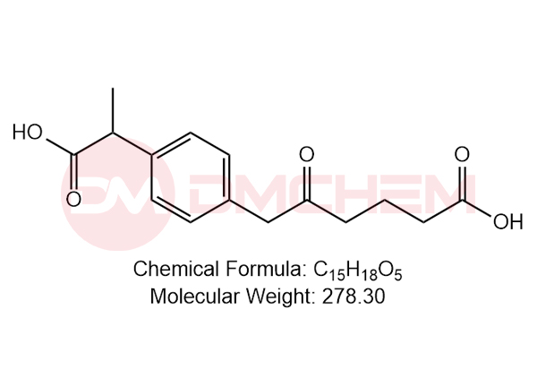 6-(4-(1-carboxyethyl)phenyl)-5-oxohexanoic acid